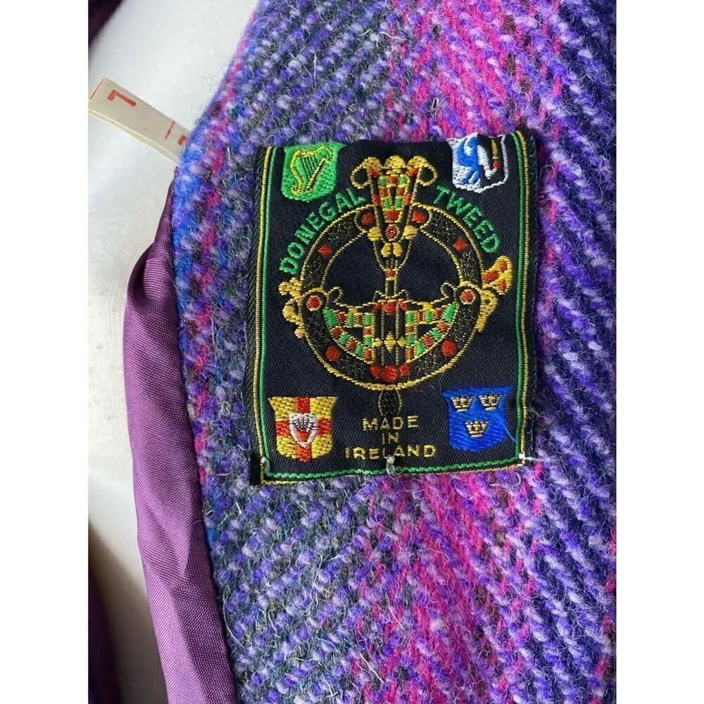 🛍️Jimmy Hourihan 1970s Irish Wool & Made in Ireland Cape/Coat RARE FIND Stunning - Picture 11 of 17